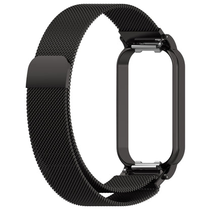 For Redmi Band 2 2 in 1 Milan Metal Watch Band(Black) - Watch Bands by buy2fix | Online Shopping UK | buy2fix