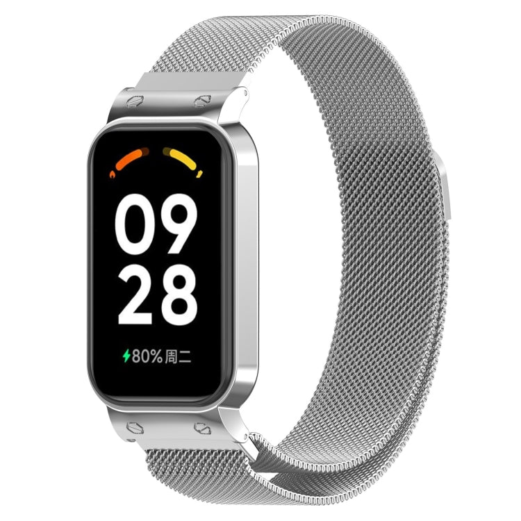 For Redmi Band 2 2 in 1 Milan Metal Watch Band(Silver) - Watch Bands by buy2fix | Online Shopping UK | buy2fix