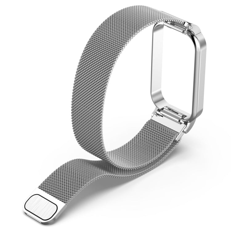 For Redmi Band 2 2 in 1 Milan Metal Watch Band(Silver) - Watch Bands by buy2fix | Online Shopping UK | buy2fix