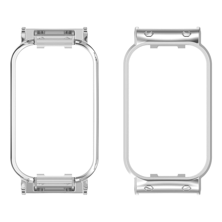 For Redmi Band 2 Metal Frame Watch Protective Case(Silver) - Watch Cases by buy2fix | Online Shopping UK | buy2fix