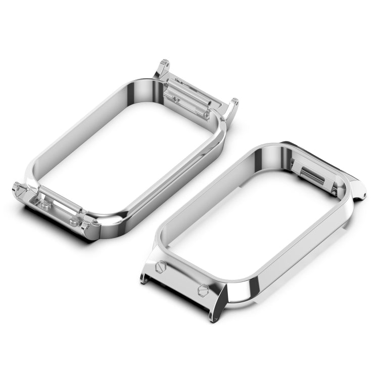 For Redmi Band 2 Metal Frame Watch Protective Case(Silver) - Watch Cases by buy2fix | Online Shopping UK | buy2fix