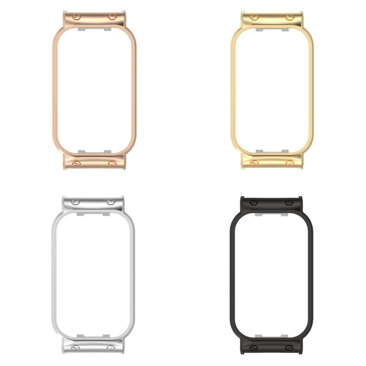 For Redmi Band 2 Metal Frame Watch Protective Case(Silver) - Watch Cases by buy2fix | Online Shopping UK | buy2fix