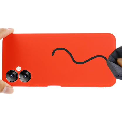 For Tecno Spark 9T / 9 Pro Pure Color Liquid Silicone Shockproof Phone Case(Red) by buy2fix