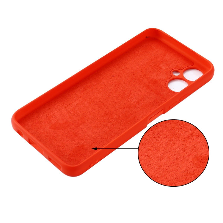 For Tecno Spark 9T / 9 Pro Pure Color Liquid Silicone Shockproof Phone Case(Red) by buy2fix