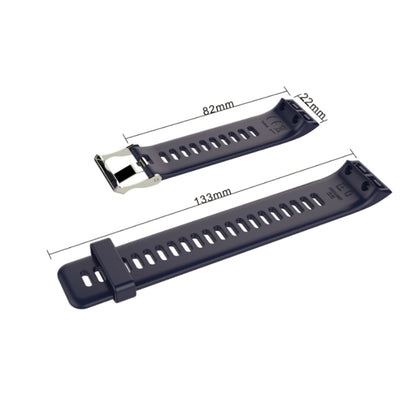 For Garmin Forerunner 30 / 35 Silicone Watch Band(Black) - Watch Bands by buy2fix | Online Shopping UK | buy2fix