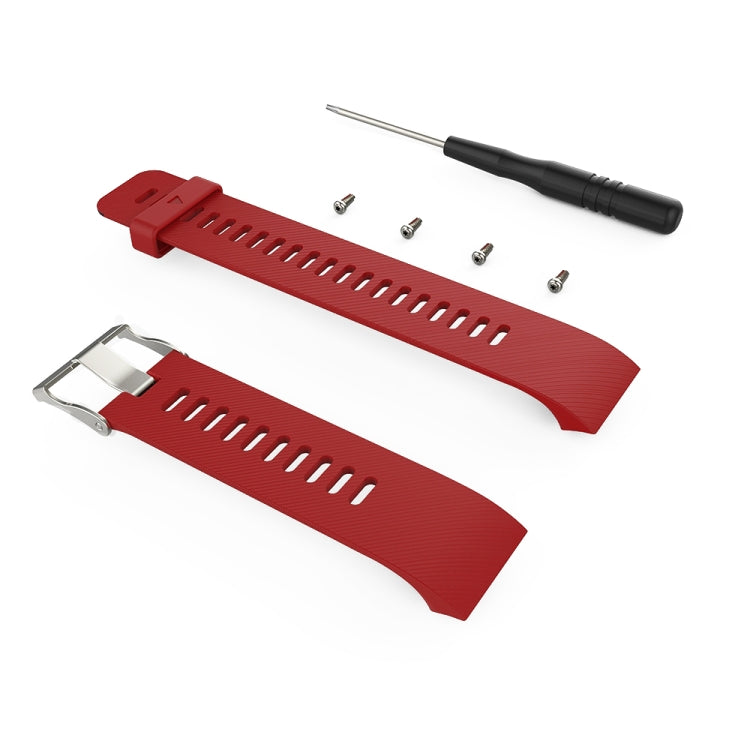 For Garmin Forerunner 30 / 35 Silicone Watch Band(Red) - Watch Bands by buy2fix | Online Shopping UK | buy2fix