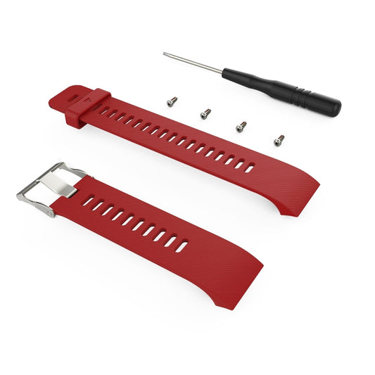 For Garmin Forerunner 30 / 35 Silicone Watch Band(Red) - Watch Bands by buy2fix | Online Shopping UK | buy2fix