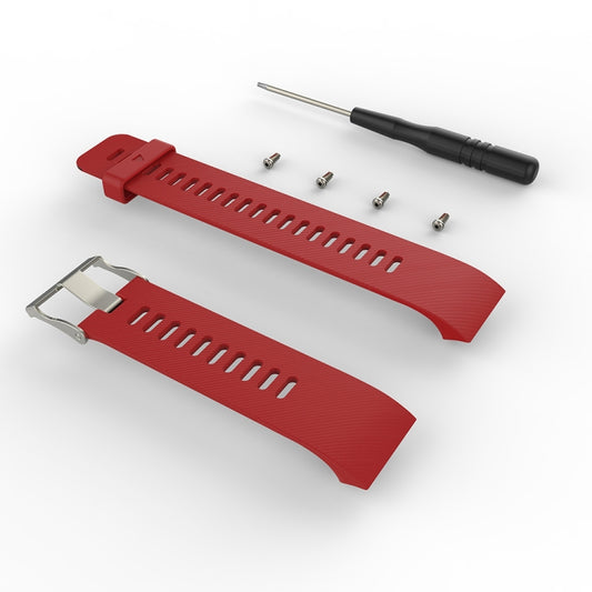 For Garmin Forerunner 30 / 35 Silicone Watch Band(Red) - Watch Bands by buy2fix | Online Shopping UK | buy2fix