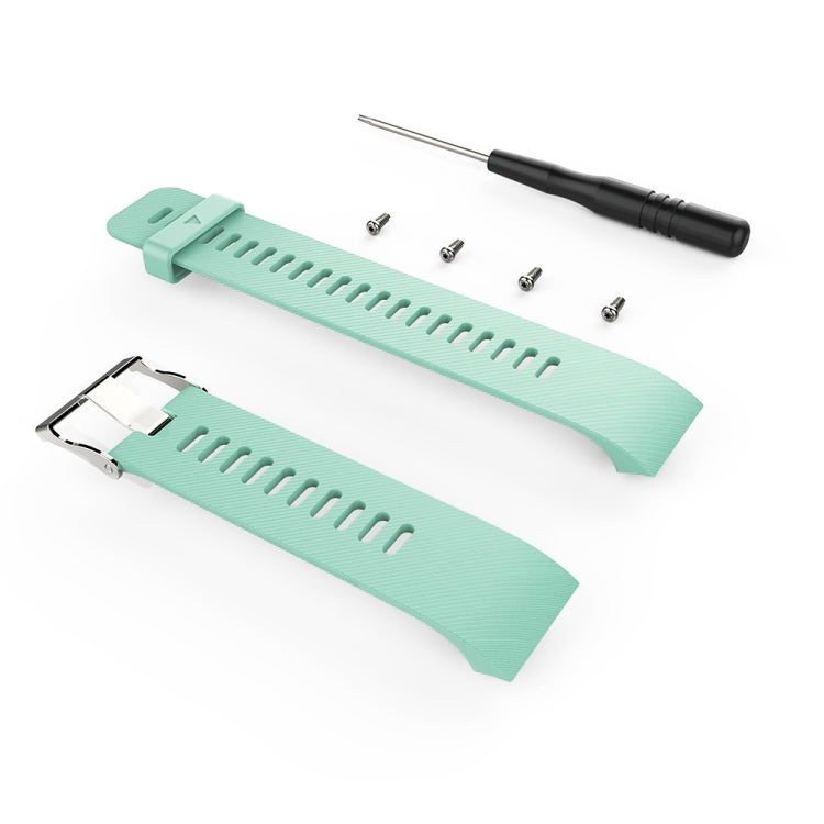 For Garmin Forerunner 30 / 35 Silicone Watch Band(Mint Green) - Watch Bands by buy2fix | Online Shopping UK | buy2fix