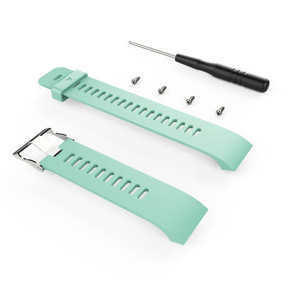 For Garmin Forerunner 30 / 35 Silicone Watch Band(Mint Green) - Watch Bands by buy2fix | Online Shopping UK | buy2fix