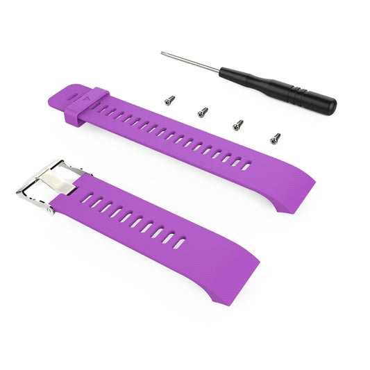 For Garmin Forerunner 30 / 35 Silicone Watch Band(Purple) - Watch Bands by buy2fix | Online Shopping UK | buy2fix