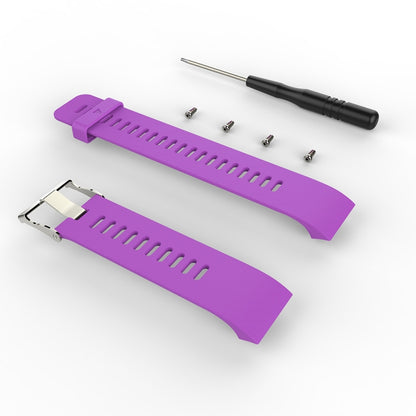 For Garmin Forerunner 30 / 35 Silicone Watch Band(Purple) - Watch Bands by buy2fix | Online Shopping UK | buy2fix