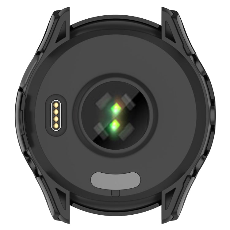 For Garmin Forerunner 265 PC + Tempered Glass Film Integrated Watch Protective Case(Black) - Watch Cases by buy2fix | Online Shopping UK | buy2fix