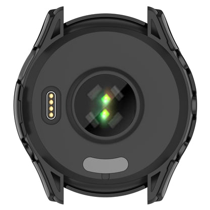 For Garmin Forerunner 265 PC + Tempered Glass Film Integrated Watch Protective Case(Black) - Watch Cases by buy2fix | Online Shopping UK | buy2fix