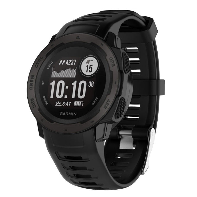 For Garmin Instinct Silicone Watch Band(White) - Watch Bands by buy2fix | Online Shopping UK | buy2fix