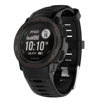 For Garmin Instinct Silicone Watch Band(White) - Watch Bands by buy2fix | Online Shopping UK | buy2fix