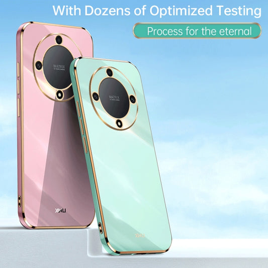 For Honor X9a 5G XINLI Straight Edge 6D Electroplate TPU Phone Case(Mint Green) - Honor Cases by XINLI | Online Shopping UK | buy2fix