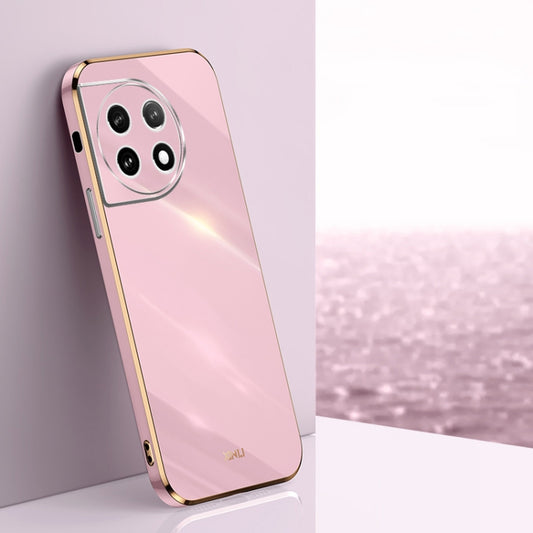 For OnePlus 11 XINLI Straight Edge 6D Electroplate TPU Phone Case(Cherry Purple) - OnePlus Cases by XINLI | Online Shopping UK | buy2fix