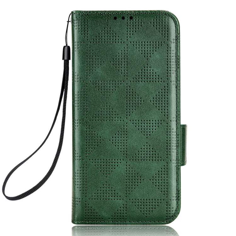 For Nothing Phone 1 Symmetrical Triangle Leather Phone Case(Green) - Nothing Cases by buy2fix | Online Shopping UK | buy2fix