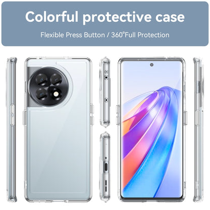 For OnePlus 11R 5G Colorful Series Acrylic + TPU Phone Case(Transparent) - OnePlus Cases by buy2fix | Online Shopping UK | buy2fix