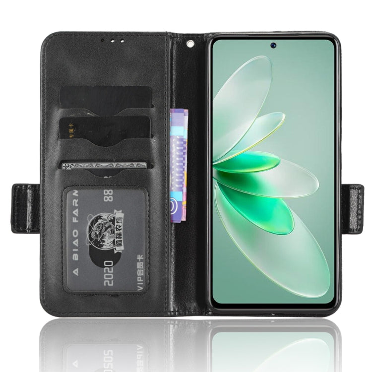 For vivo V27e / S16e Symmetrical Triangle Leather Phone Case(Black) - vivo Cases by buy2fix | Online Shopping UK | buy2fix