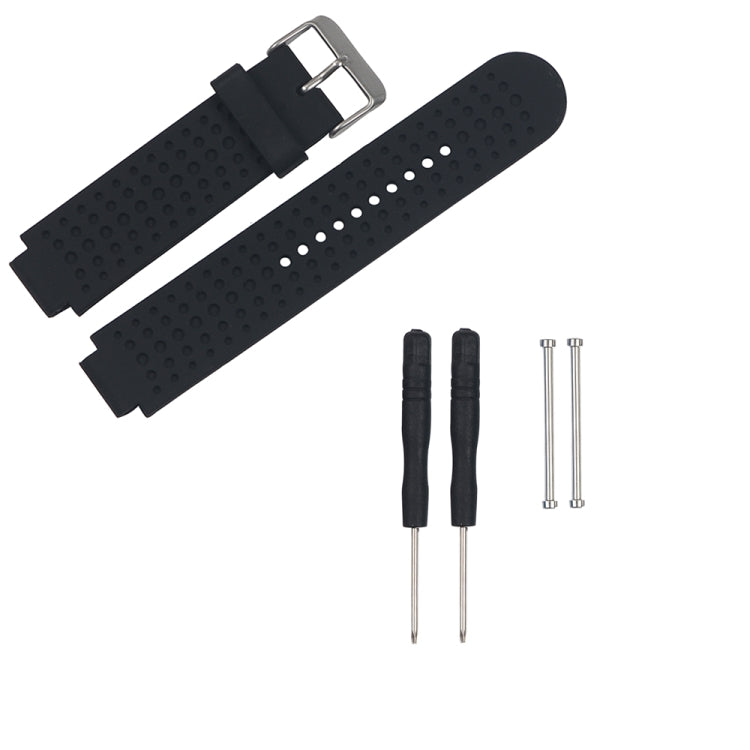 For Garmin Forerunner 620 Solid Color Replacement Wrist Strap Watchband(Black) - Watch Bands by buy2fix | Online Shopping UK | buy2fix