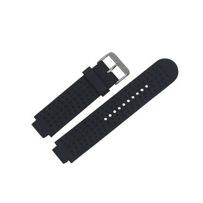 For Garmin Forerunner 620 Solid Color Replacement Wrist Strap Watchband(Black) - Watch Bands by buy2fix | Online Shopping UK | buy2fix