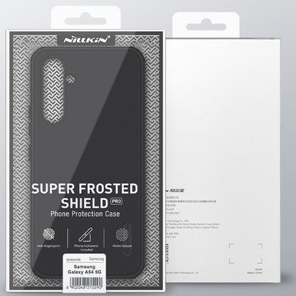 For Samsung Galaxy A54 5G NILLKIN Super Frosted Shield Pro PC + TPU Phone Case(Green) - Galaxy Phone Cases by NILLKIN | Online Shopping UK | buy2fix