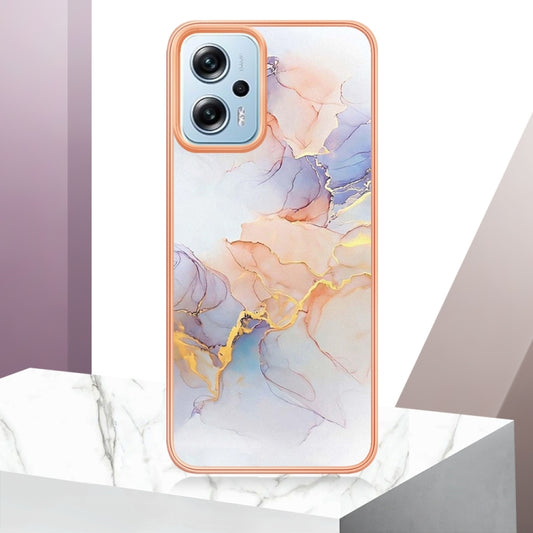 For Xiaomi Redmi Note 11T Pro Electroplating IMD TPU Phone Case(White Marble) - Xiaomi Cases by buy2fix | Online Shopping UK | buy2fix