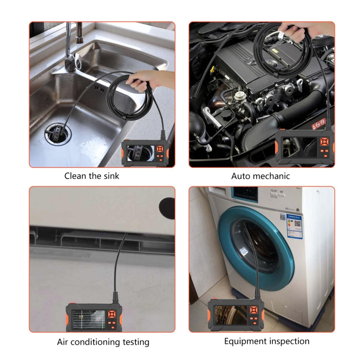 P130 8mm 4.3 inch Single Camera with Screen Endoscope, Length:2m -  by buy2fix | Online Shopping UK | buy2fix
