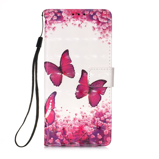 For Samsung Galaxy A34 5G 3D Painting Horizontal Flip Leather Phone Case(Rose Butterfly) by buy2fix