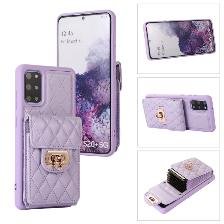 For Samsung Galaxy S20 Card Slot Leather Phone Case(Purple) by buy2fix