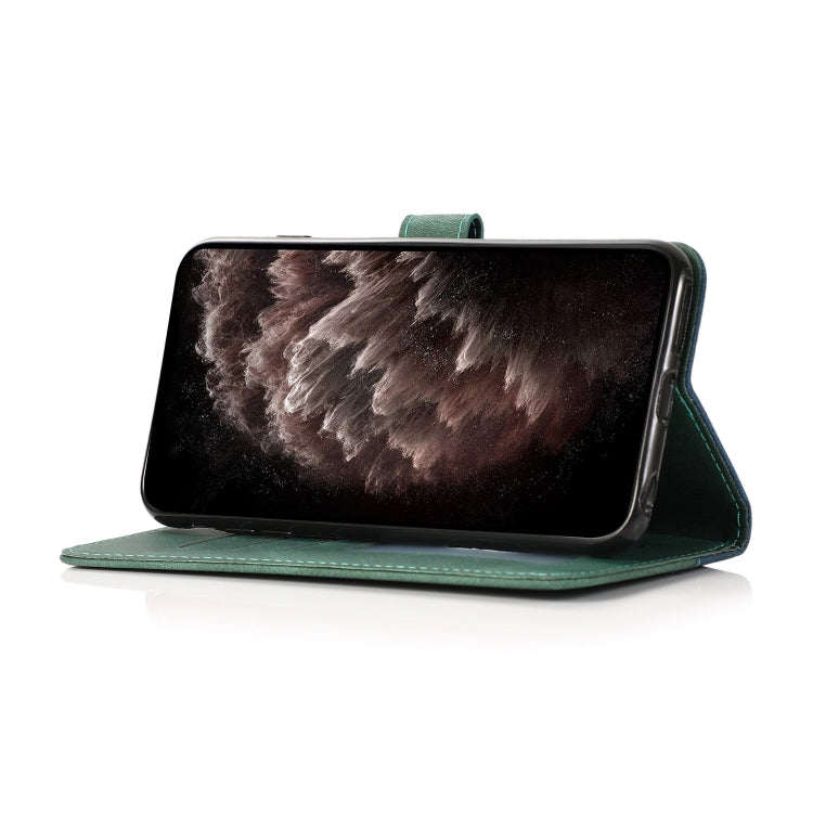 For Sony Xperia L1 Dual-color Stitching Leather Phone Case(Blue Green) by buy2fix