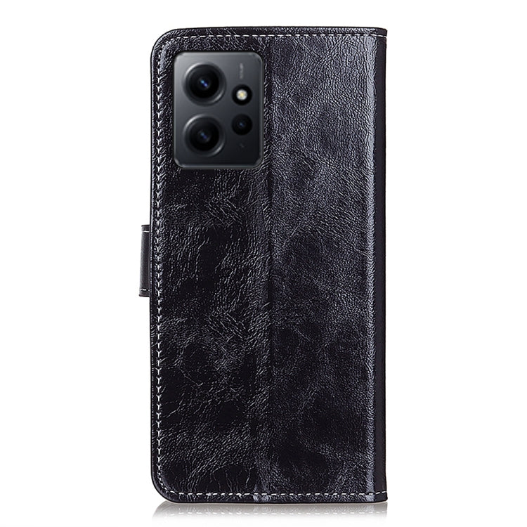 For Xiaomi Redmi Note 12 4G Global Retro Crazy Horse Texture Horizontal Flip Leather Phone Case(Black) by buy2fix