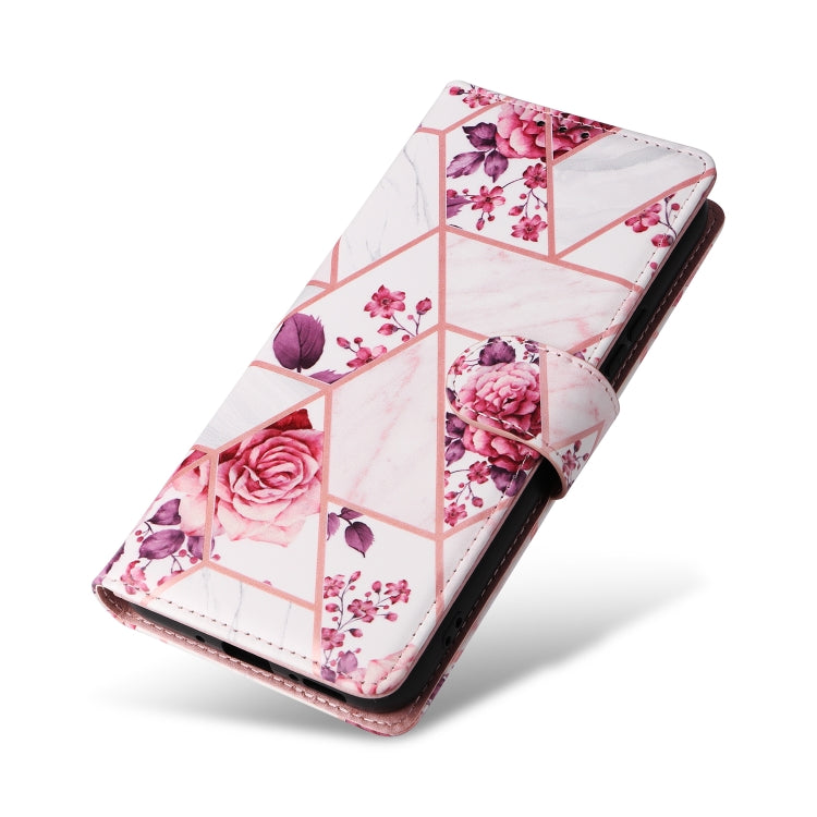 For Samsung Galaxy A54 5G Marble Bronzing Stitching Leather Phone Case(Rose Gold) by buy2fix
