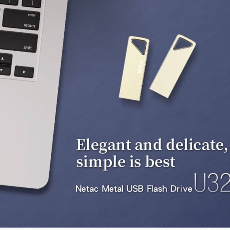 Netac U326 64GB USB 2.0 Compact and Portable Zinc Alloy U Disk - USB Flash Drives by Netac | Online Shopping UK | buy2fix