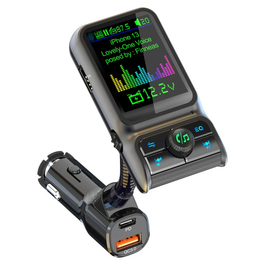 BC85 Colorful Screen Car Bluetooth 5.0 FM Transmitter MP3 Player - Bluetooth Car Kits by buy2fix | Online Shopping UK | buy2fix