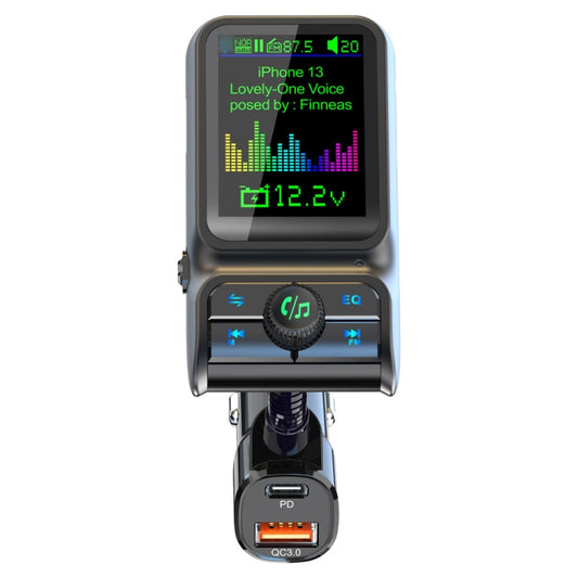 BC85 Colorful Screen Car Bluetooth 5.0 FM Transmitter MP3 Player - Bluetooth Car Kits by buy2fix | Online Shopping UK | buy2fix