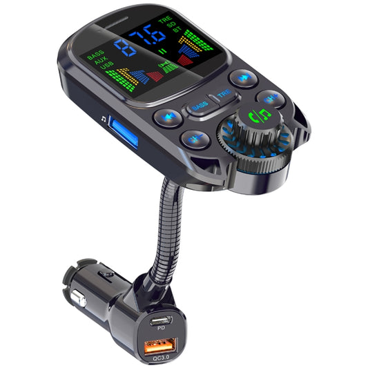 BC86 Colorful Screen Car Bluetooth 5.3 FM Transmitter MP3 Player - Bluetooth Car Kits by buy2fix | Online Shopping UK | buy2fix
