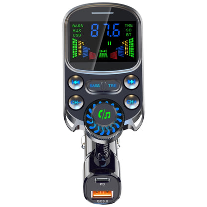 BC86 Colorful Screen Car Bluetooth 5.3 FM Transmitter MP3 Player - Bluetooth Car Kits by buy2fix | Online Shopping UK | buy2fix