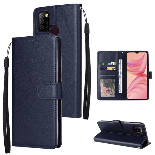 For Infinix Hot 10 Lite 3 Card Slots Multifunctional Leather Phone Case(Navy Blue) - Infinix Cases by buy2fix | Online Shopping UK | buy2fix