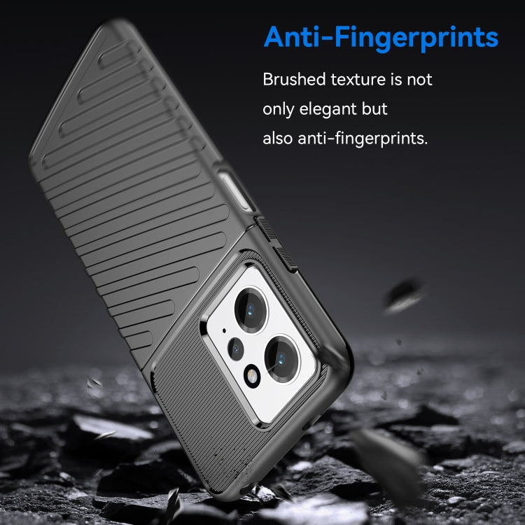 For Xiaomi Redmi Note 12 4G Global Thunderbolt Shockproof TPU Protective Soft Phone Case(Black) by buy2fix