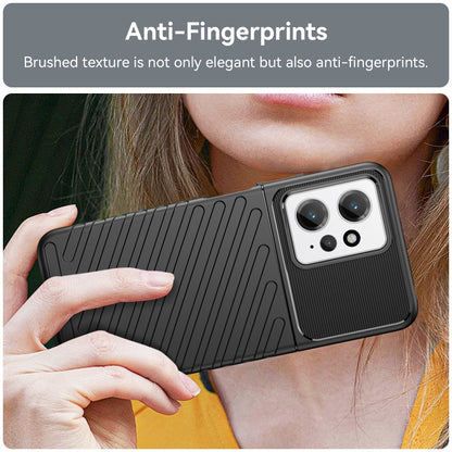 For Xiaomi Redmi Note 12 4G Global Thunderbolt Shockproof TPU Protective Soft Phone Case(Black) by buy2fix