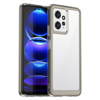 For Xiaomi Redmi Note 12 4G Global Colorful Series Acrylic + TPU Phone Case(Transparent Grey) by buy2fix