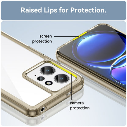 For Xiaomi Redmi Note 12 4G Global Colorful Series Acrylic + TPU Phone Case(Transparent Grey) by buy2fix