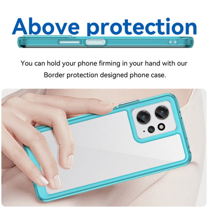 For Xiaomi Redmi Note 12 4G Global Colorful Series Acrylic + TPU Phone Case(Transparent Blue) by buy2fix