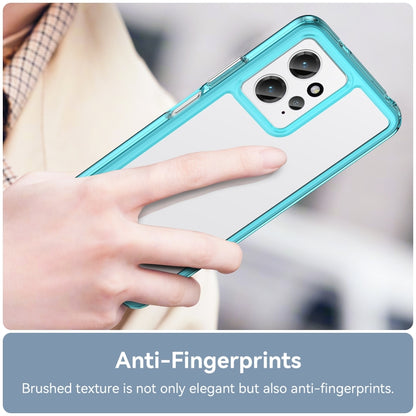 For Xiaomi Redmi Note 12 4G Global Colorful Series Acrylic + TPU Phone Case(Transparent Blue) by buy2fix
