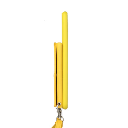 For Samsung Galaxy A14 5G Crossbody Lanyard Wallet Card Bag Phone Case(Yellow) - Galaxy Phone Cases by buy2fix | Online Shopping UK | buy2fix