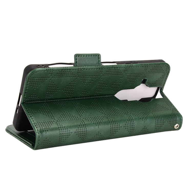 For Sony Xperia Pro-I Symmetrical Triangle Leather Phone Case(Green) by buy2fix