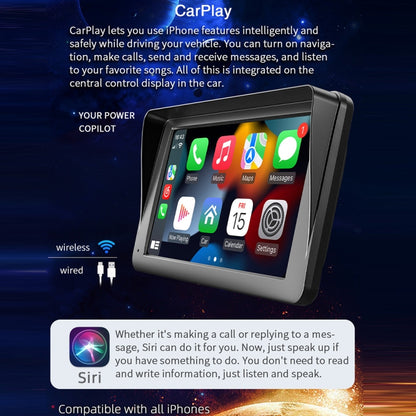 B5300A 7 inch Wireless CarPlay Car Bluetooth MP5 Player, Support Mobile Phone Interconnection - Car MP3 & MP4 & MP5 by buy2fix | Online Shopping UK | buy2fix